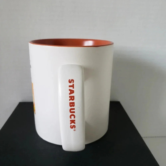 Starbucks Breakfast Blend  Orange/White Large Coffee Mug. - Picture 2 of 7